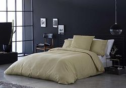 BOHEME Dekbedovertrek, satijn, beige, 140 x 200 cm, bed 90 cm