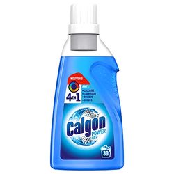 Calgon Gel Power 4en1 Anti Calcaire Lave Linge, Anti-Corrosion, Résidus et Odeurs - 30 lavages - 1,5L