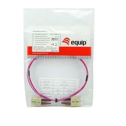 Watio Wave Câble fibre optique - Câble multimode om4, sans halogène, avec connecteurs SC/SC de 50/125μ, longueur de 2 m, idéal pour haute vitesse.