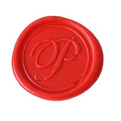 Herbin 40316T - Modern English Handwriting brass disc for sealing wax, letter P