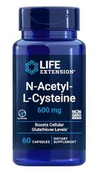Life Extension - N-Acetyl-L-Cysteine - 600mg, 60 Cápsulas, suplemento antioxidante