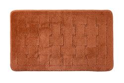 Emma Barclay Orkney Tapis de Bain Motif hachuré Orange brûlé 45 x 75 cm
