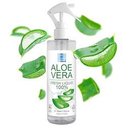 Aloe Vera Liquido Spray Puro Natural. Hidratante (Vitamina E), Antiestrias, Antiedad, Aftersun, After Shave, Limpieza Facial Piel Grasa, Reparador Piel Seca, Cosmetica Casera - 200 ml