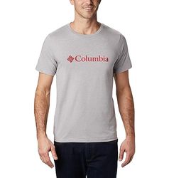 Columbia CSC Basic Logo T-shirt met korte mouwen voor heren, grijs (Columbia Grey Heather), XL