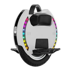 KINGSONG Elektrische gyroroue KS-14M, volwassenen, wit, motor 800 W, bereik tot 15 km, begrensd 20 km/u, opblaasbare band 14 inch, luidspreker en Bluetooth
