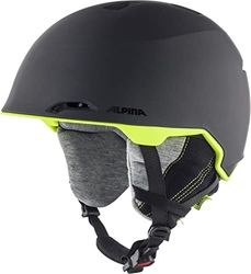 ALPINA MAROI, Casco da Sci Unisex-Adult, Charcoal-Neon Matt, 53-57