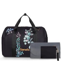 lionelo IDA Baby Changing Bag Spacious & Stylish Stroller Organiser with 7 Pockets, Thermal Bottle Compartments, Pram Straps, Cosmetic Pouch, Change Mat, Perfect for Daily Outings & Weekend Getaways