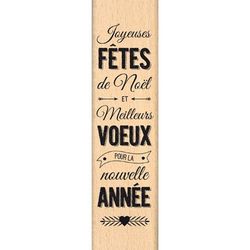 florilèges ff213049 Scrapbooking Stamps-Christmas groeten (beige, 15 x 4 x 2,5 cm