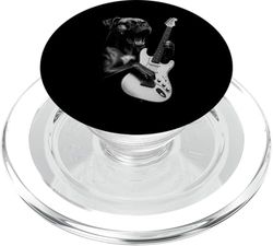 Boxer Dog Playing Guitar Rock Music Dog Lover PopSockets PopGrip for MagSafe