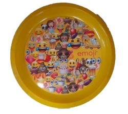 ALMACENESADAN, 5090 Reusable Plate, Ideal for Everyday Use or for Your Parties, BPA Free, Diameter 21.5 cm, Licensed (Emoji)