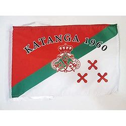 AZ FLAG Bandiera KATANGA INDIPENDENTISTA 1960 45x30cm - BANDIERINA Congolese 30 x 45 cm cordicelle