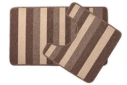 Emma Barclay Jersey, Ensemble de Bain 2 pièces avec Tapis de Bain et Contour WC 50 x 40 cm Vert
