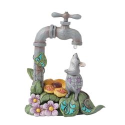 Enesco Heartwood Creek by Jim Shore - Statuetta di topo con gocce d'acqua