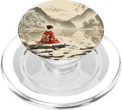 Fantasía Lago Flores Chica PopSockets PopGrip para MagSafe