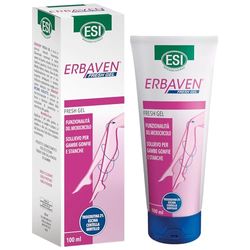 ESI - Erbaven Fresh Gel a Base di Bromelina, Centella Asiatica, Mirtillo e Aloe, Favorisce la Funzionalità del Microcircolo e il Drenaggio dei Liquidi Contro Gambe Gonfie, Clinicamente Testato, 100 ml