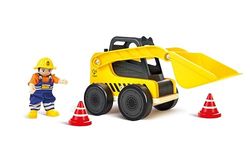 Hape Camión de Carga de Juguete para niños, Pala Flexible Grande y Accesorios de construcción, Apto para niños a Partir de 3 años