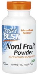 Doctor's Best - Polvo de Fruta Noni | Antioxidante - 650mg, 120 Cápsulas
