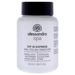 Alessandro Spa Dip In Express - removedor de verniz de unhas, inodoro e sem acetona, 50 ml, embalagem de 1 unidade