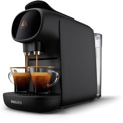 Philips L'OR Barista Sublime, Macchina da caffè Double Shot, 1-2 Tazze, Vassoio Raccogli Gocce Adattabile, Personalizza il tuo Caffè Preferito, Nero (LM9012/60)