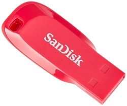 SanDisk SDCZ50C-064G-B35PE 64 GB Cruzer Blade USB 2.0 Flash Drive - Electric Pink