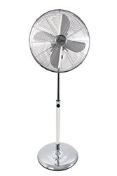 SUNTEC-ventilator stil | statiefventilator CoolBreeze 4000 | stil, diameter 40 cm, 50 watt | windmachine, statiefventilator, metaal en chroom | voor bed, slaapkamer, kantoor, woning of balkon