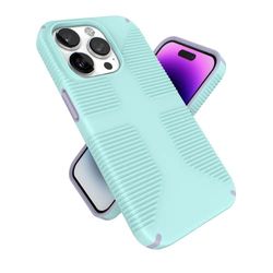 Speck Producten Gemshell Grip iPhone 14 Pro Case, Lichtcyaan/Lila