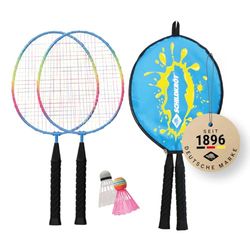 Schildkröt Unisex Jeugd badmintontas Junior, 970907 schildpad kinderen shuttles set Junior 2 verkleinde klem 45 5 cm veren bal in 3 4 hoezen, shuttle set Junior, 970907, Junior EU