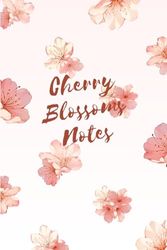 Cherry blossoms Notes: Cherry blossoms Watercolor Style Unruled Blank Notebook