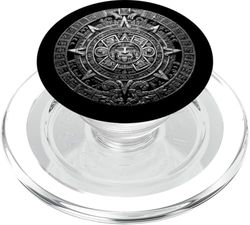 Piedra solar con calendario azteca PopSockets PopGrip para MagSafe