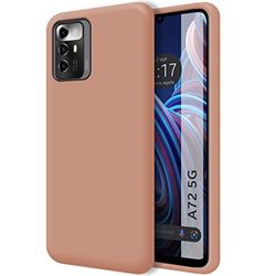 Tumundosmartphone Funda Silicona Líquida Ultra Suave para Zte Blade A72 5G Color Rosa