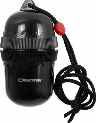CRESSI Dry Box 100 mm Black, caixa estanque de plástico com rosca com torica, ideal para imersão, snorkeling ou uso náutico, preto, 100 mm, unissexo