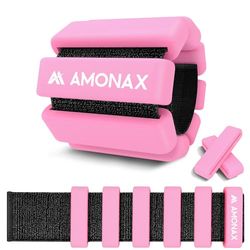 Amonax Verstelbare Enkel- En Polsgewichten, Fitness-Beengewichten Voor Dames En Heren, 0,5 KG/1 KG Paar Voor Krachttraining, Pilatesgewichten, Hardlopen, Zwemgewichten Voor Yoga