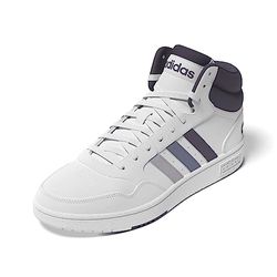 adidas Damen Hoops 3.0 Mid sneakers, FTWR wit/zilver Dawn/zilverviolet, 43 1/3 EU