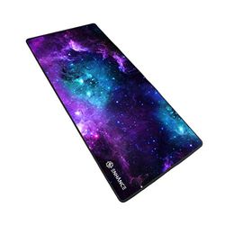 ENHANCE Alfombrilla de ratón extendida para Juegos, Alfombrilla de ratón XL, Accesorios de Escritorio, Costuras antideshilachado y Superficie de Seguimiento de Baja fricción, Respaldo Antideslizante