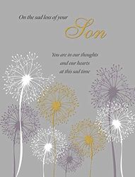Klassieke Symapthy Card Droevige Verlies van Uw Zoon - 8 x 6" - Regal Publishing