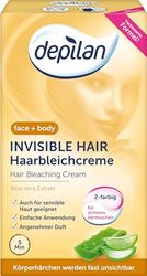 Depilan Invisible Crema blanqueadora para cabello, Paquete de 2 (2 x 2 x 50 ml)
