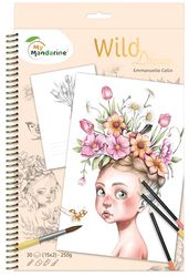 Avenue Mandarine GY163C - een Wild spiraalvormig notitieboek, 36 pagina's, bedrukt, A4, 250 g, Wild 8