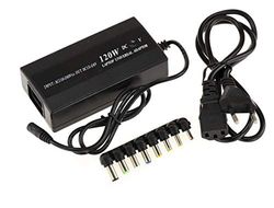 KALEA-INFORMATIQUE Fuente de alimentación Universal de 220V para portátiles. Potencia 120W, Voltaje de 15 a 24V, Corriente máxima 6A