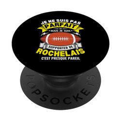 Rochelais Rochelle Rugby Je Suis Supporter Rochelais PopSockets PopGrip Interchangeable