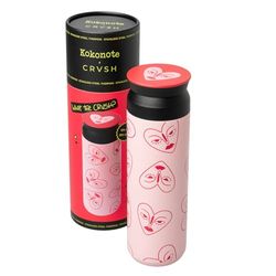 Kokonote Roestvrijstalen Waterfles Crvsh - Dubbelwandige Waterfles 500ml - Herbruikbare Fles - Metalen Drinkfles - Voor Warme en Koude Dranken