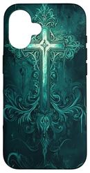 Gothic Cross Grunge Aesthetic Y2k Goth Christian Case for iPhone 16