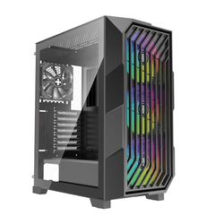 Xilence Xilent Breeze II X812.ARGB - Carcasa para Ordenador de Videojuegos (3 Ventiladores ARGB de 120 mm, 1 Ventilador PWM de 120 mm, Carcasa para Torre ATX, Panel Lateral de Cristal, Elegante Malla