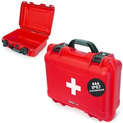 NANUK Funda rígida Impermeable 968 con Ruedas vacía, Red, 920, Moderno