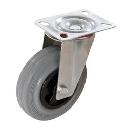 FIXMAN 443003 - Rueda giratoria de Goma (100 mm, 70 kg)