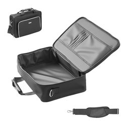 VEVOR PS5 Carrying Case, Travel Bag for PlayStation 5 Shockproof EVA, Soft Interior Lining & Padded Dividers for Extra Protection, Spacious Design with Carry Handle for Storage, Home & Party
