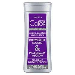 JOANNA Balsamo ultra color argento – Balsamo per capelli per donne – Balsamo per la cura migliorante del colore – Neutralizzazione dei gialli indesiderati – Facilita la pettinatura dei capelli –