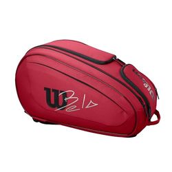 Wilson Borsa da Padel Bela Super Tour, per un massimo di 6 racchette, rosso