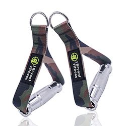 J Bryant Fitness Metalen Gym Handgrepen voor Kabel Machine Bevestiging Heavy Duty Aluminium Handgrepen Duurzame Workout Handgrepen voor Weerstandsbanden Katrol LAT Pulldown Systeem (Camouflage)