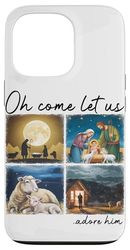 Gesù Cristo nato in un presepe Natale Custodia per iPhone 13 Pro