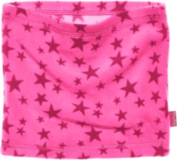 Playshoes Unisex Kids Fleece tube scarf stars 422024, 18 - Pink, One size